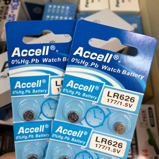 [LR626/2ก้อน] Accell ถ่านกระดุม รุ่น LR626  177/1.5 V