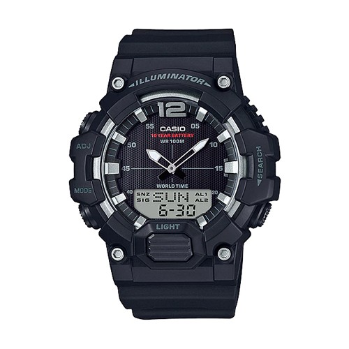 Casio Standard นาฬิกาข้อมือผู้ชาย สายเรซิน รุ่น HDC-700-1AVDF - สีดำ