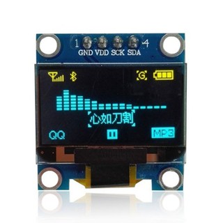 โมดูลบอร์ดหน้าจอ Lcd 0 . 96 นิ้ว Oled 128X64 I2C Ssd1306 12864