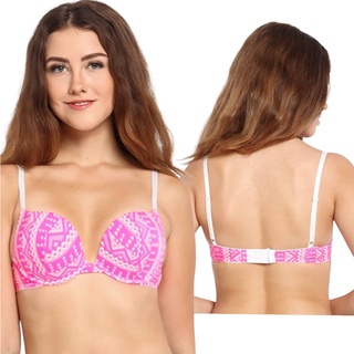 Tori Bombshell เสื้อชั้นใน พิมพ์ลาย สีชมพู สีขาว