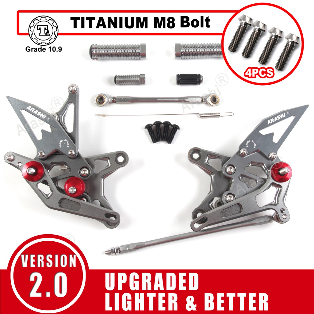 Arashi QS GP Shift NINJA ZX6R ZX6R ZX636 20092021 ที่พักเท้า และ