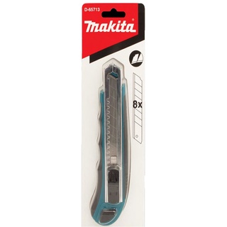 Makita มีดคัตเตอร์ แท้พร้อม 8 ใบมีด  Cutter D-65713 สีเขียว / D-58855 สีเทา