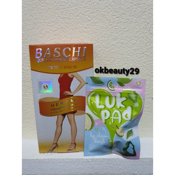 ((แถมฟรีดีท็อกซ์‼️))Luk Pad Detox + ลดน้ำหนัก บาชิ Bashi เม็ดส้มเทากล่อง 30 แคปซูล บาชิ
