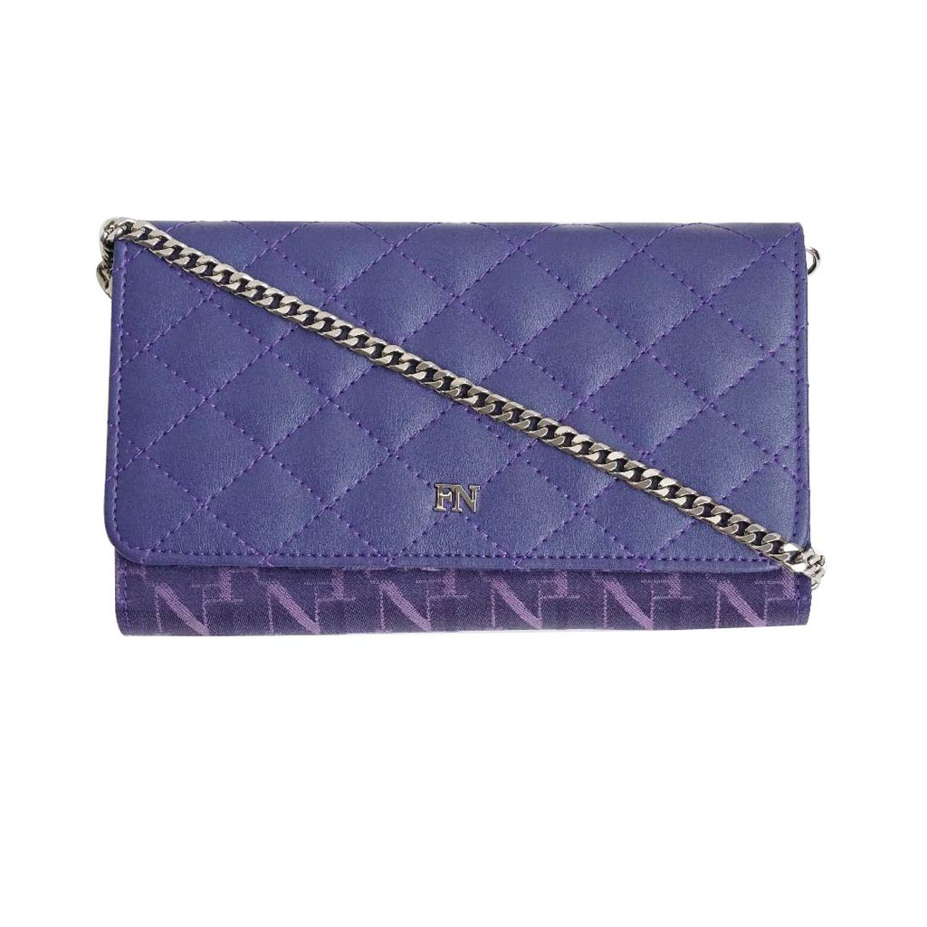 Flynow Bag กระเป๋าสะพายสายโซ่ Cross body bag 1208-24012-010 Col.Ultra violet