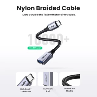 UGREEN อะแดปเตอร์สายเคเบิ้ล U-Type C to USB 3.0 OTG สำหรับ OTG Type-C