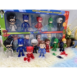 🌈ของเล่นเด็ก PJ MASKS พีเจ แมส โมเดล พีเจ แมส 9 ตัว หุ่นพีเจ แมส PJMASKS no.1139 PJ รุ่น 9 ตัว