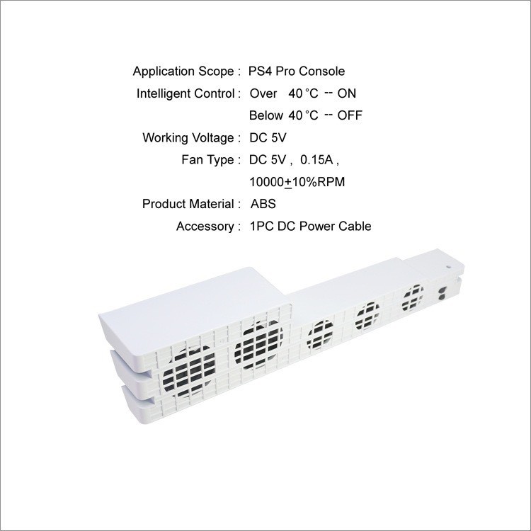 Dobe PS4 Pro Cooling Fan (พัดลม PS4 Pro)(พัดลมระบายความร้อน PS4 Pro)(Ps4 Cooling Fan)(TP4-831) - รูปที่ 7
