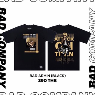 Badcompany.เสื้อยืดสกรีนลาย "Armin" titan(ไททั่น)