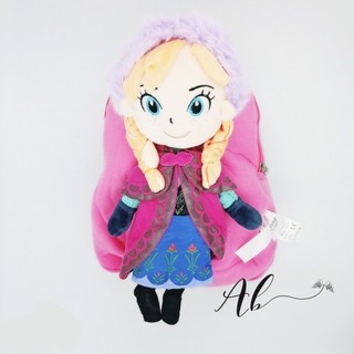 Angel Baby 3D Bag Q Frozen Anna กระเป๋าเป้สะพายหลัง สําหรับเด็ก (DarkPink)