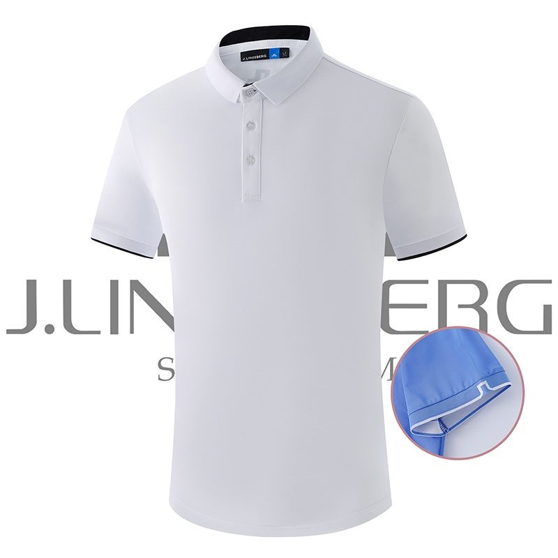 J LINDEBERG Men s golf short sleeve casual golf t-shirt men s polo shirt quick-drying blazer TGGP