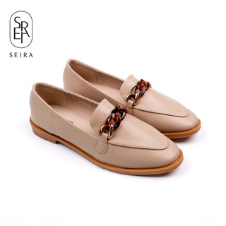 แหล่งขายและราคาSeira - Brook Loafers รองเท้าโลฟเฟอร์ รองเท้าหุ้มส้น อะไหล่โซ่ บุหนังนุ่มอาจถูกใจคุณ