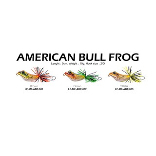 เหยื่อปลอม Mega Frox American Bull Frog 5cm. (LF)