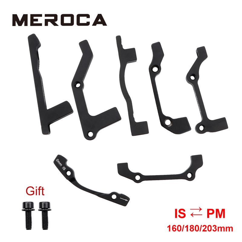 Meroca MTB ดิสก์เบรกดิสก์ PM/IS อะแดปเตอร์ 160/180/203 มม. IS/PM อลูมิเนียม caliper อะแดปเตอร์จักรยานอุปกรณ์เสริม