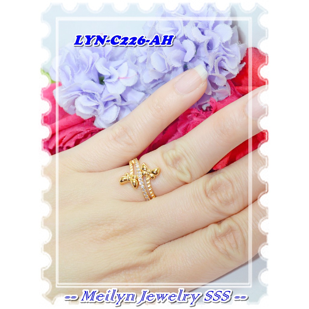 LYN Original Meilyn Brand 18K Gold Plated Ring