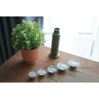 โรงงานผลิต พิมพ์ถ้วยจีบอลูมิเนียม (100ใบ/แพ็ค) ใช้ซ้ำได้ เนื้อดี ขอบสวย