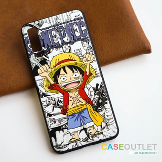 เคส a7 2018 ขอบยาง ลายเส้นนูน ลูฟี่ วันพีช