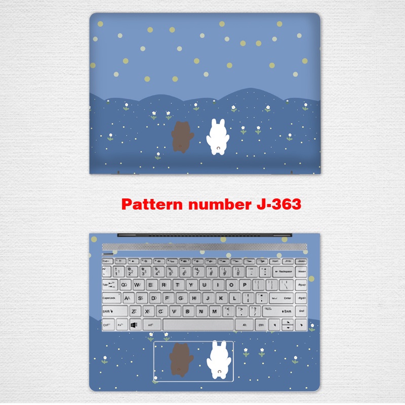 Computer Stickers Laptop Skin Vinyl 2 Sides Laptop Skin for 11/12/13/14/15/17 Inch FOR Universa HP Pavilion Star 14 Series X360 War 66 Notebook Film 14-dh Borui Envy15 Ed / DR / CW Computer Sticker 15.6-inch Protective Film Full Set Tpn-q244 #8