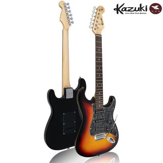 Kazuki® BKZ03 (Sunburst) กีตาร์ไฟฟ้า ทรง Strat ปิ๊กอัพซิงเกิ้ลคอยล์ 22 เฟร็ต + แถมฟรีคันโยก &amp; สายแจ็ค &amp; ปิ๊กกีตาร์