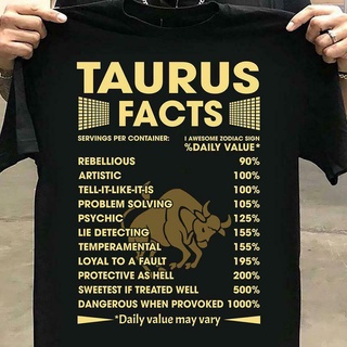 เสื้อยืด พิมพ์ลายการ์ตูนราศี Taursign Astrology สไตล์คลาสสิก ของขวัญวันเกิด สําหรับผู้ชาย