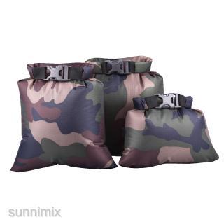 3Pcs S M L Ultralight Waterproof Roll Top Dry Bag Sack Pouch for Boating