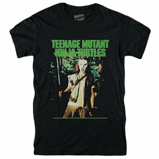 100% Cotton Retro Teenage Mutant Ninja Turtles T-Shirt Movie 1990 Casey Jones Vhs Blu Ray Figures Outwear Clothing Birth