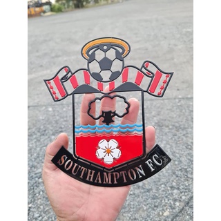 เซาแธมป์ตัน โลโก Southampton ขนาด 18 cm หนา 2mm เหล็กตัดเลเซอร์ ใช้สี 2k ทำสีเสมือนจริงพ่นสีพ่นรถยนต์ภายนอก ไม่เป็นสนิม