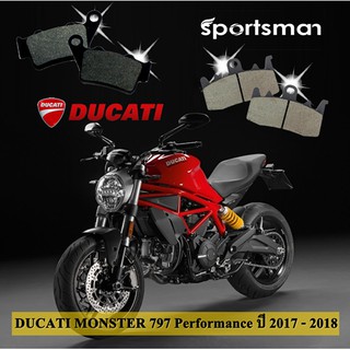 ผ้าเบรคมอเตอร์ไซค์ Ducati Monster 797 Performance ปี2017-2018 (Kevlar) โดย Volar