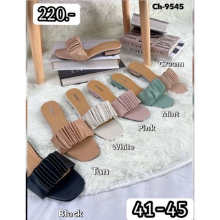 👠 sz.41-45 งานหน้าหนอนย่นส้น 1 นิ้ว