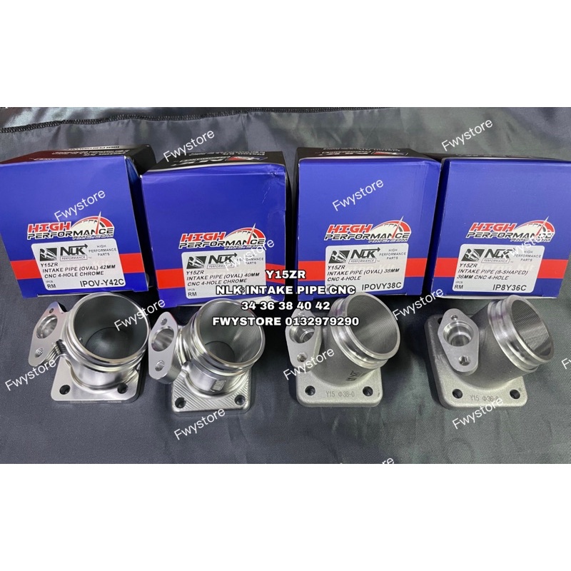 Y15zr NLK PERFORMANCE CNC PORTING INTAAKE PIPE 34MM 36MM 38MM 40MM