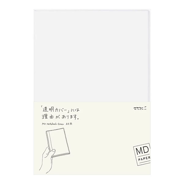 MIDORI Clear Cover for MD Notebook <A5> (D49360006) / ปกพลาสติกใสสำหรับสมุด MD ขนาด A5 แบรนด์ MIDORI จากประเทศญี่ปุ่น
