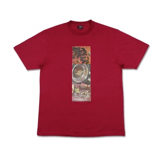 YVHC เสื้อยืด Made In The Hood Tee Burgundy สีแดงเลือดหมู