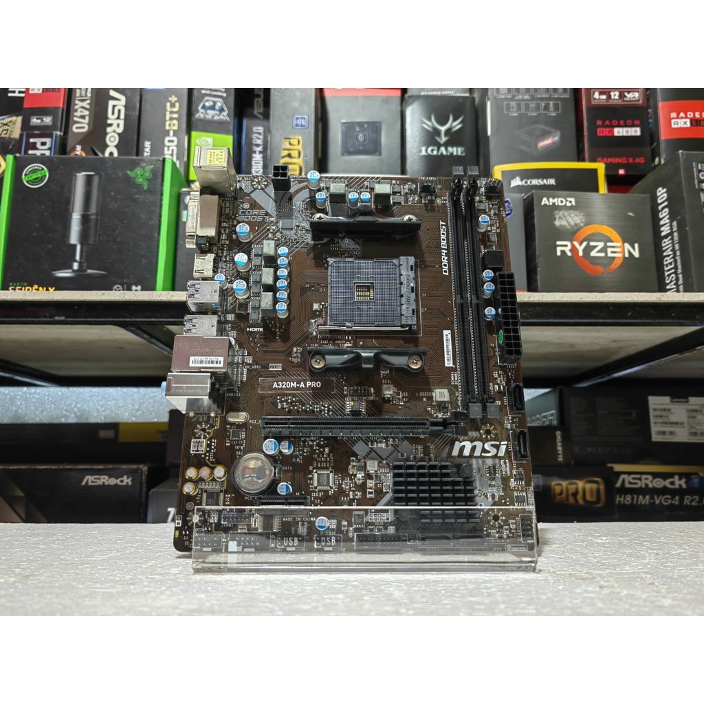 เมนบอร์ด (mainboard) MSI A320M-A pro (socket AM4)