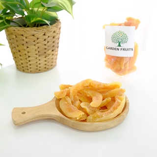 Dried Cantaloupe Low Sugar แคนตาลูปอบแห้ง สูตรน้ำตาลน้อย เกรด A กลิ่นหอม หวานกลมกล่อม อร่อยมาก!! By Garden Fruits