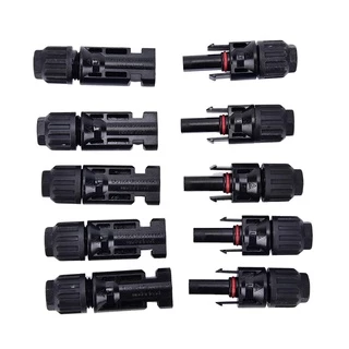 มีรับประกัน ขั้วต่อสายไฟแผงโซล่าร์เซลล์ MC4 CONNECTOR มีแกนล๊อคในตัว