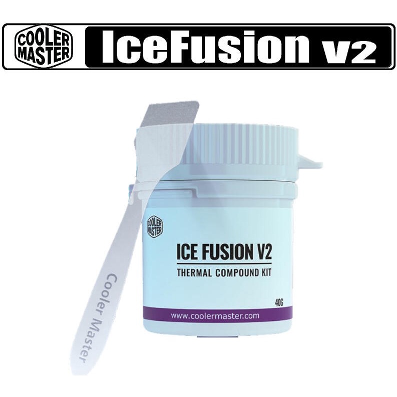 ซิลีโคนเย็นสุดๆ COOLER MASTER ICE FUSION V2 HIGH THERMAL CONDUCTIVITY ขนาด 40G พร้อมไม้ปาด สุดคุ้มๆ