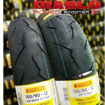 Pirelli Diablo Rosso Scooter SC ยางมอเตอร์ไซค์ สำหรับ X-MAX / FORZA 300 / MSX / MONKEY 125