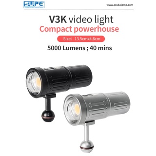 ไฟฉายดำน้ำ ไฟvdo - V3K video light SUPE Scubalamp V3K Moive grade COB LED Photo/Video Light - 5,000 lumens