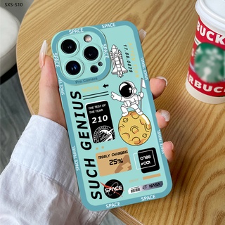 Compatible With Samsung Galaxy S8 S9 S10 S10E Plus S8+ S9+ เคสซัมซุง สำหรับ Case Space Astronaut NASA เคส เคสโทรศัพท์ เคสมือถือ