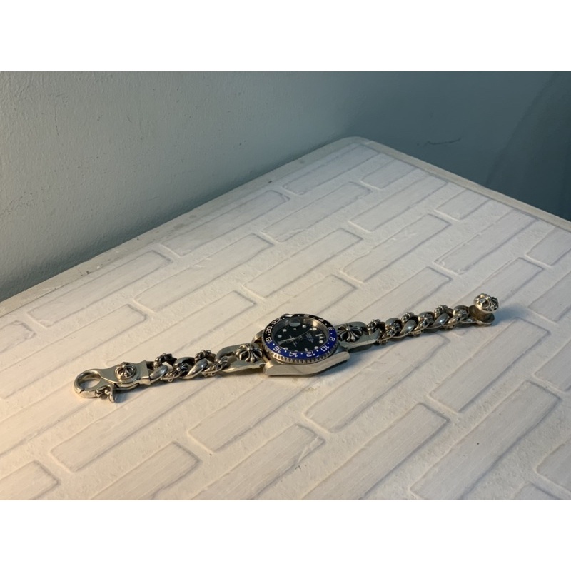chrome hearts สายนาฬิกา Rolex 20mm. chrome h ความยาว 17cm.