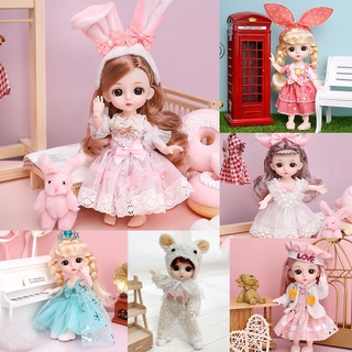 Bjd ชุดตุ๊กตาเจ้าหญิงน่ารัก ขนาด 16cm