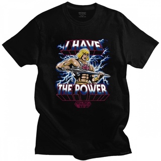 [S-5XL]เสื้อยืดแขนสั้น ผ้าฝ้าย ทรงหลวม พิมพ์ลาย I Have the Power He-Man Eternia Masters Of the Universe สไตล์คลาสสิก สํา