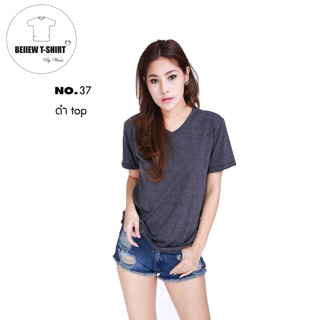 เสื้อยืด หลากสี ไม่ต้องรีด ใส่สบาย ไม่ย้วย สีขายดี โทนขายดี
