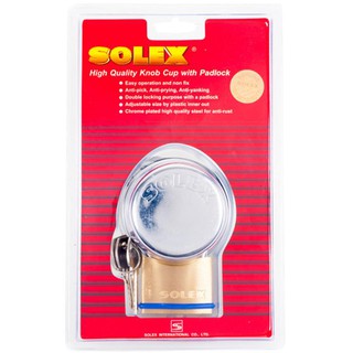 กุญแจ+ฝาครอบ SOLEX SL110-50 50 MM BR SOLEX SL110-50 BR PADLOCK+SECURITY COVER