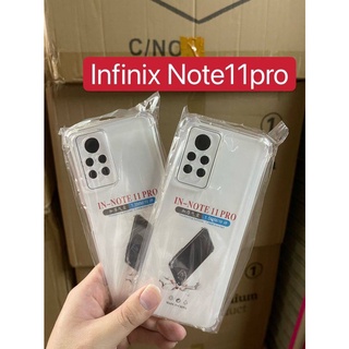 Infinix Note 11 Pro CASE TPU ฝาหลังใส กันกระแทก มีปุ่มกันกระแทก ทั้ง 4 มุม มีคลุมกล้อง รุ่นใหม่