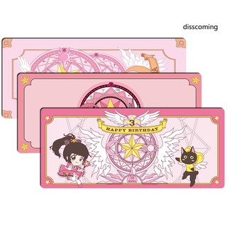 Wb_ แผ่นรองเมาส์ คีย์บอร์ด ลายอนิเมะ Cardcaptor Sakura สําหรับเล่นเกม แล็ปท็อป คอมพิวเตอร์