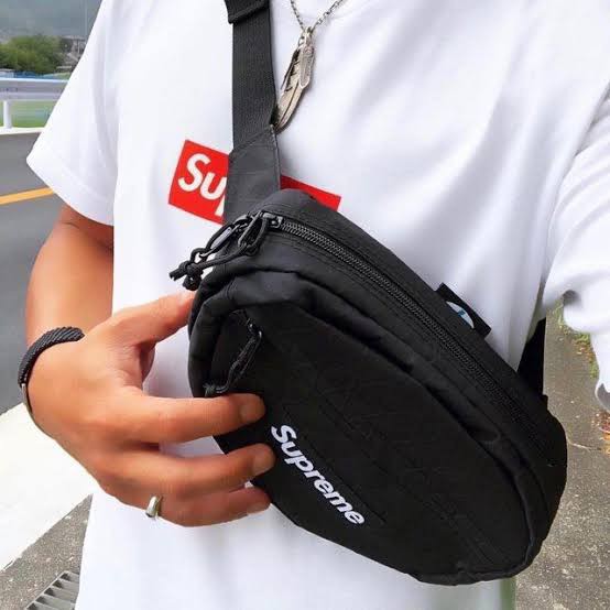 supreme black waist bag fw18