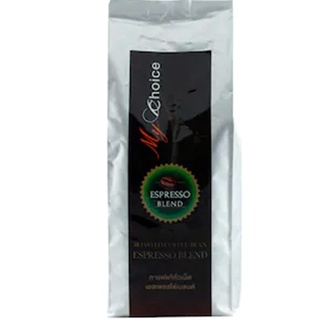 My Choice Roasted Espresso Blend Coffee 250g.มายช้อยส์กาแฟคั่วเม็ดเอสเพรสโซ่เบลนด์ 250กรัม