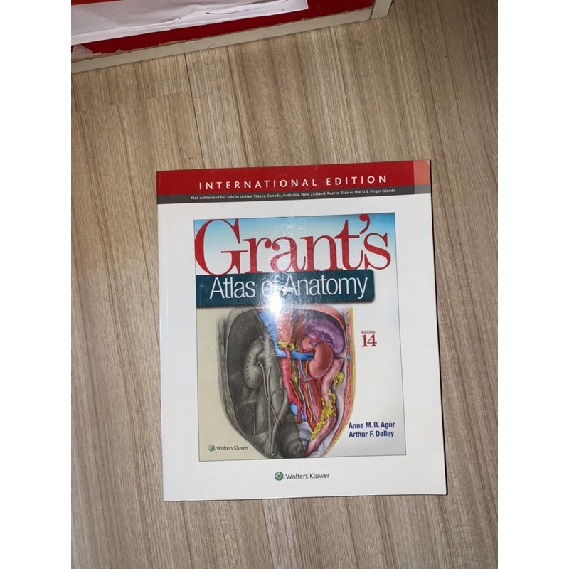 หนังสือ grant’s anatomy มือสอง สภาพ99%