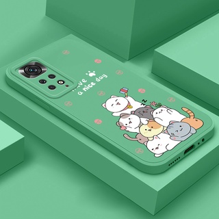 เคสโทรศัพท์มือถือแบบนิ่ม TPU ลายการ์ตูนแมวกริ๊งน่ารัก หลากสี สําหรับ Xiaomi Mi 11T Pro 11 Lite NE Xiaomi POCO M3 X3 M4 Pro X3 NFC X3 GT F3 #Ty004