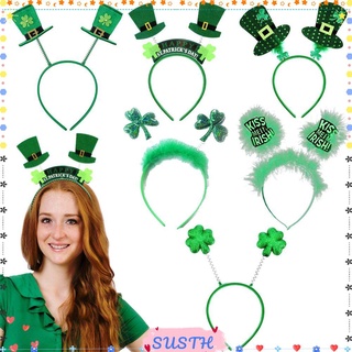 Susth St Patricks Day ที่คาดผม สีเขียว สําหรับตกแต่งวันหยุด